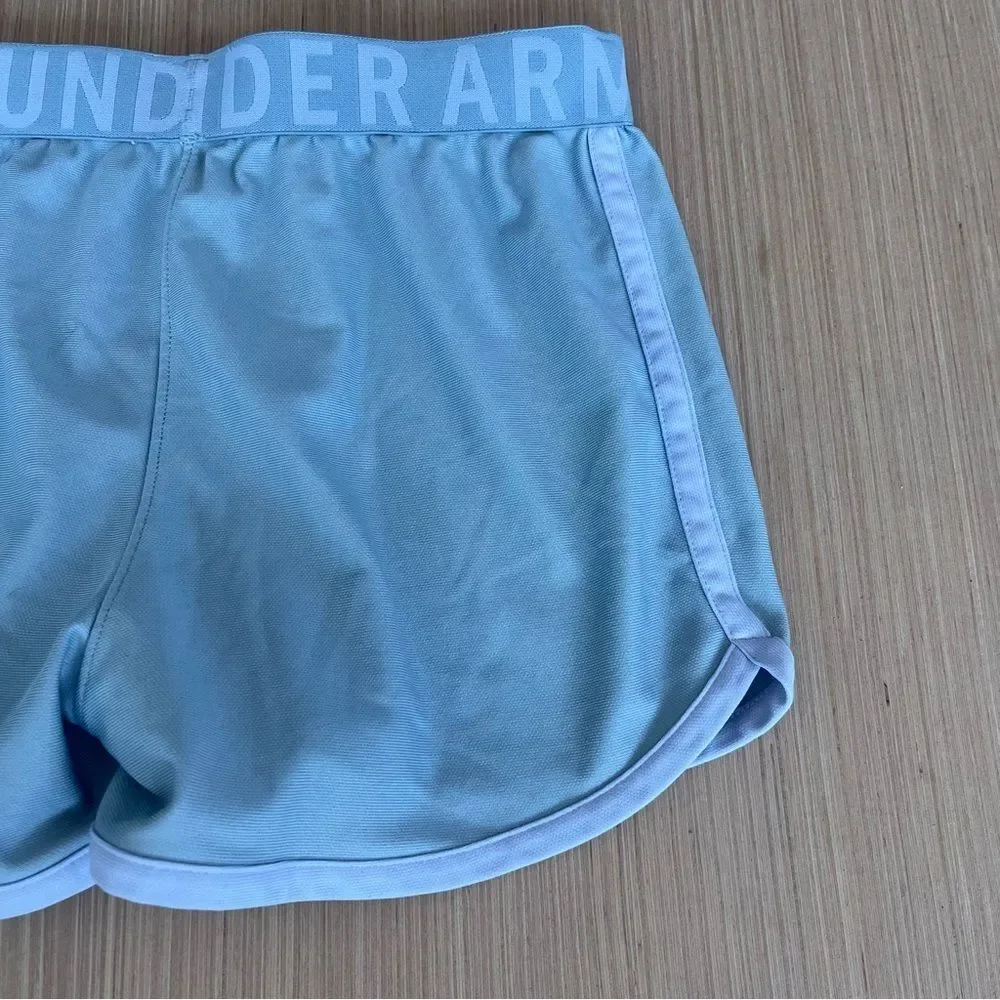 Under Armour Grey & Purple Athletic Shorts
